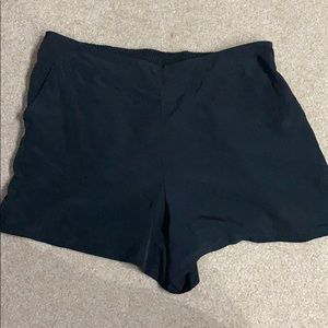 Black flowy shorts